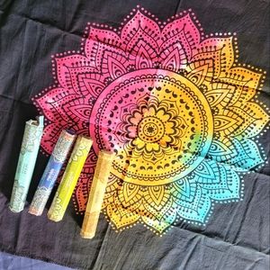 Tie Dye Tapestry with Incienses